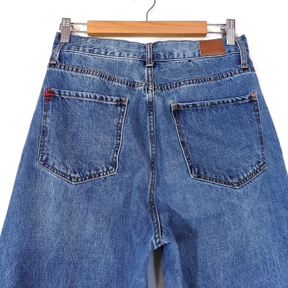URBAN OUTFITTERS BDG High Rise Straight Cowboy Jean Denim Western Patchwork 29 - Picture 7 of 10